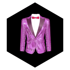 PURPLE SHINY GLITTERING COAT FOR MEN FASHION BLAZER COAT