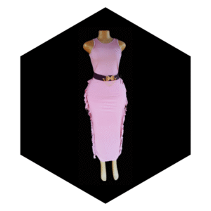 WOMEN'S BODYCON TASSEL SKIRT LONG DRESS