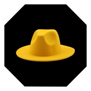 YELLOW FEDORA HAT FOR MEN AND WOMEN