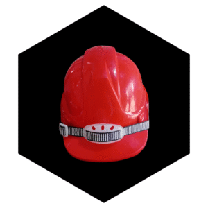 CONSTRUCTION SAFETY HELMETS WITH CHIN STRAPS