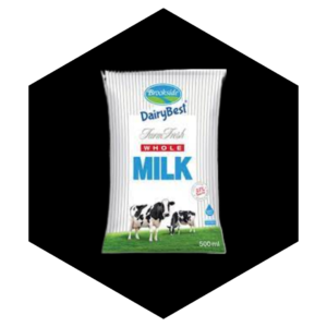 BROOKSIDE DAIRYBEST FARMFRESH WHOLE MILK 500ML 1 DOZEN (12 PCS)