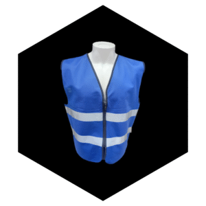 WORKPLACE SAFETY REFLECTOR VESTS WITH ZIPPERS PLAIN COLOR REFLECTORS