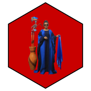 LONG-STRIPED PATTERN BOUBOU DRESS WOMEN'S DERA DRESS