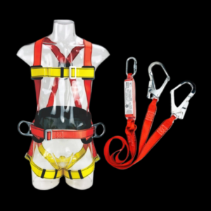 VAULTEX FULL BODY SAFETY HARNESS WITH SHOCK-ABSORBING LANYARD